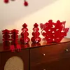 Adorno 3D Rojo 'Xi' para Boda Decoración de Habitación de Boda Ambiente para Habitación de Novios Mesita de Noche Set de Suministros
