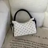 Nova Bolsa de Ombro Elegante com Bolinhas 2026 para Mulheres, Pequena Bolsa Quadrada Estilo Coreano, Bolsa de Ombro Moderna para o Dia a Dia, Bolsa Transversal Versátil
