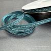 Fita de poliéster acetinada 6MM, face única, com letra impressa, acessório de cabelo, laço, fita decorativa, embalagem de presente, brinquedo