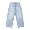 Ropa de Hombre Beijie Verano 2026 Nuevos Jeans Lavados Azul Claro Corte Recto Holgado Retro Casual para Hombre
