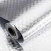 Pegatina a Prueba de Aceite para Cocina Papel Tapiz Autoadhesivo Estufa Campana Extractora Impermeable Anti-humedad Alfombrilla Adhesivo para Azulejos de Gabinete Papel de Aluminio Renovado