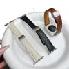 Adecuado para Apple Iwatchs11 Patrón de Cocodrilo Cintura Delgada Doble Cara Piel Genuina Hebilla Magnética S109 Correa de Reloj Se3 Modelo de Mujer