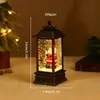 Novas Decorações de Natal da Amazon Pequena Lâmpada de Vento Papai Noel Interior Portátil Lâmpada de Vento LED Quadrada Digital