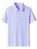 Camisas Polo de Alta Gama para Hombre y Mujer Verano 2026 Nuevo Estilo Sencillas y Versátiles Camisetas Casual de Negocios de Manga Corta de Seda de Hielo con Cuello