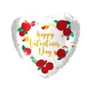 Colección Globos de Película de Aluminio en Forma de Corazón de 18 Pulgadas para San Valentín, Globo para Confesión de Boda, Globo Decorativo para Fiesta, Papel de Aluminio
