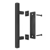 Manija Redonda para Puerta de Granero Americana Manija Negra Oculta Simple Manija de Madera para Puerta de Granero de Doble Cara Manija para Puerta Corredera