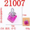 Moda simples tridimensional 6 MM pequeno quadrado pingente de cristal handmade roupas acessórios acessórios acessórios da liga acessórios venda por atacado
