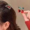 Mini Presilha de Garra de Liga de Zinco Doce de Frutas da Moda para Meninas, Presilha Lateral Fofa para Franja, Grampo para Meio-Rabo na Parte de Trás da Cabeça