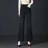 Pantalones de campana para primavera y otoño, pantalones vaqueros de microcampana, diseño de cola de pez, versátiles, rejuvenecedores, adelgazantes, deslumbrantes pantalones de mujer con lentejuelas de color galaxia en stock