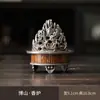 Quemador de Incienso de Bambú Estilo Antiguo con Soporte y Base para Uso en Interiores, Quemador de Incienso Pequeño para Ceremonias de Incienso y Accesorios para Té
