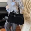 Bolsa de Camurça Outono Transfronteiriça Feminina Grande Capacidade 2025 Nova Bolsa Tote Casual Versátil Ombro Único Bolsa de Axila