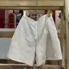 Estilo Japonés 20256 Verano Nuevo Pantalones Cortos de Waffle Elásticos Cómodos para Mujer Pantalones Rectos Casuales Sueltos Al48150