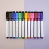 Marcadores para Pizarra Blanca 12 Colores Borrables Base Agua para Dibujar y Garabatear Estudiantes Marcadores Pequeños para Pizarra Blanca Fuente Mayorista Transfronteriza