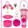 Taza Térmica Stanley de Gran Capacidad con Set de 7 Accesorios, Opciones Multicolor y Colgante de Bola de Carbón Pequeña