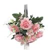 Flor Artificial Hogar Estilo Europeo 7 Peonías Sala de Estar Decoración del Hogar Flor Falsa Arreglo Romántico para Boda Ramo de Rosas