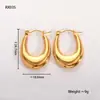 Pendientes Geométricos de Acero Inoxidable en Forma de U para Mujer Pendientes Largos de Moda Versátiles Venta Caliente Transfronteriza Venta Directa de Fábrica