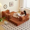 Sofá de Tela para Sala de Estar, Estilo Vintage, Sofá Cama Plegable de Doble Propósito, Comprimido para Uso Doméstico, Sofá Módulo Pudding S para Apartamento Pequeño