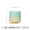 Juego de Tazas de Té de Cerámica con Gradiente de Colores Utensilios de Té Kung Fu Taza de Té Taza de Degustación Bol de Té Taza Individual Regalo