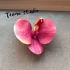 Cabeça de Flor de Orquídea Phalaenopsis Artificial, Textura de Película Impressa em 3D, Buquê Exquisito para Decoração de Casamento e Lembrança