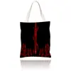Bolsa Tote de Lona, Bolsa de Compras de Lona, Bolsa Tote de Lona da Moda para Homens e Mulheres, Bolsa Tote para Estudo