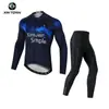 Xintown Maillot de Ciclismo Traje Largo Lobo de Nieve Nuevo Traje Largo de Verano Traje de Carrera Traje Traje de Bicicleta Hombres