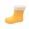 Botas de Chuva Impermeáveis Novas para Exterior Transfronteiriças para Mulheres, Botas de Chuva da Moda Antiderrapantes Resistentes ao Desgaste com Solado Plano de Cano Médio para Mulheres Usarem ao Ar Livre