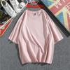 Ombro Nova T-shirt de Algodão Masculino Em Torno Do Pescoço Manga Curta Europeu e Americano Manga Curta Camisa Publicitária Camisa Cultural DIY Impresso LOGO