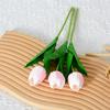 PU Mini Tulipa Flor Artificial Flor Falsa Decoração de Casa Casamento Sensação Transfronteiriça Flor Artificial Flor de Plástico Atacado