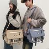 Ins bolsa de mensajero para estudiante universitario clase mochila de ocio bandolera bolsa Rui para campamento femenina Harajuku retro bolsa de mensajero masculina