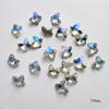 Rhinestones para Arte de Uñas Crystal Moonlight con Parte Trasera Puntiaguda, Popular en Internet, Brillantes Irregulares de Corazón, Mariposa, Cuadrado, Cubo de Azúcar, Ovalados, Rhinestones de Uñas Portátiles