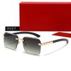 Nuevas Gafas de Sol sin Montura para Hombre y Mujer Tendencia de Moda Gafas Casuales para Conducir Viajar Vacaciones 3027