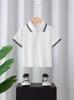 Uniformes Escolares para Niños, Uniformes de Verano para Estudiantes de Primaria y Secundaria, Uniformes de Clase, Camisetas Blancas de Manga Corta, Polos, Prendas Base para Niños y Niñas