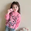 Suéter para niña, nueva colección de invierno, ropa infantil, camiseta interior de punto para niñas y bebés, capa interior cálida y gruesa