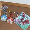 Linda Casa Mecedora Nueva Lazo Gato Kt Colgante para Mochila Llavero Ins Dulce Corazón de Niña Regalo