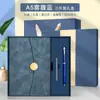 Caja de Regalo Set de Cuadernos de Negocios A5 70% de Descuento, Personalizable con Impresión de Logo, Cuaderno Grueso de Alta Gama, Portátil