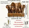 Chaveiro de Parede de Madeira Cavalo Galopante e Elefante Transfronteiriço Pendurado Decoração de Parede para Casa Pendurado de Madeira