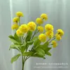Venda Quente Transfronteiriça Bola de Dente-de-Leão Crisântemo Tênis de Mesa Crisântemo Buquê Flores Artificiais Decoração para Casa Casamento Enfeites Flores Artificiais Atacado