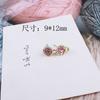 Accesorios de joyería IY estilo coreano aleación de oro brillante serie Perla Diamante con pendientes colgantes