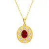 Collar Clavícula Elegante Colgante Geométrico Retro Francés Cristal Natural Plata s925 Regalo Antiguo
