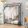 Secador de Roupas de Piso Vertical com Haste Única e Dupla Cabideiro Doméstico para Quarto Varanda Cabide de Roupas Cabide de Roupas