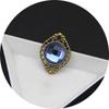 Atacado Liga Retrô Redonda Cravejada com Cristal Strass de 12mm Roupas Sapatos Acessórios de Cabelo Prato de Flor DIY Acessórios de Joias