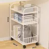 Estante Móvil para Mochilas Escolares Debajo de la Mesa Cesta de Almacenamiento Almacenamiento en Casa Almacenamiento de Escritorio Artefacto de Almacenamiento Carrito con Ruedas Estantería de Almacenamiento