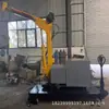 Grúa Hidráulica Móvil Grúa Pequeña Taller Almacén Manejo Equipo de Elevación Carga y Descarga de Carga Grúa con Brazo Plegable Removible