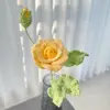 Flores Tejidas de Lana Flores Artificiales Hechas a Mano Rosa Crochet Rosas Terminadas 520 Día de San Valentín Día del Maestro