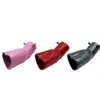 Tubo de Escape Modificado para Coche Nuevo Cola de Escape de Acero Inoxidable Engrosado Rosa con Forma de Corazón 63 mm