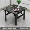 Mesa cuadrada pequeña plegable para uso doméstico, adecuada para apartamentos pequeños, mesa de comedor portátil para casas de alquiler, mesa simple para restaurante de comida rápida
