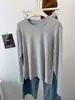 Pontos de Céu Estrelado~Camiseta Básica Redonda Macia e Elástica para Mulheres! 25 Camiseta Casual de Algodão Solta Versátil Outono e Inverno Manga Longa