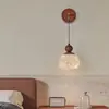 ¡Guau! Candelabro de comedor hecho a medida estilo mediados de siglo con un toque de alta gama, luz de techo pequeña color nogal retro para protección ocular para entrada y pasillo
