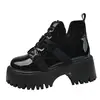Novas Botas de Outono Estilo College com Salto Grosso Emagrecedoras para Motoqueiro Martin Boots para Mulheres, Botas Curtas Estilosas e Chamativas com Solado Grosso