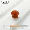 Manija Redonda Dorada para Gabinete de Agujero Único Pequeña Redonda de Cobre Tipo Hongo Madera Maciza Cajón Tronco de Madera Estilo Japonés